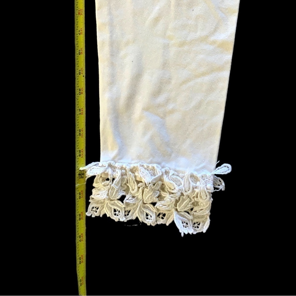 Vintage 90’s GREAT Aunt Nina leggings with cool lace pattern at the bottom - Picture 6 of 9